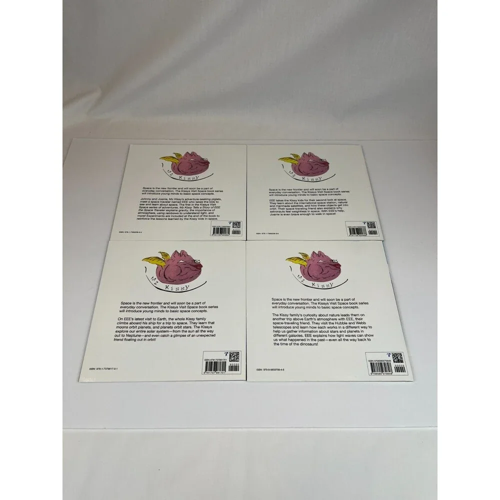 Lot of 4 Mz Kissy Tells a Story (Kissys Visit Space) Books 1-4 Kids Series Books